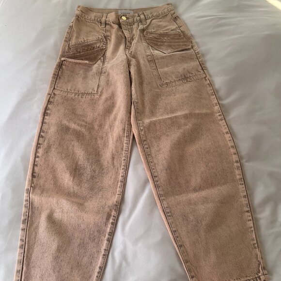 FRAME Barrel Leg High Rise Denim Jeans sz 27 - Picture 1 of 8